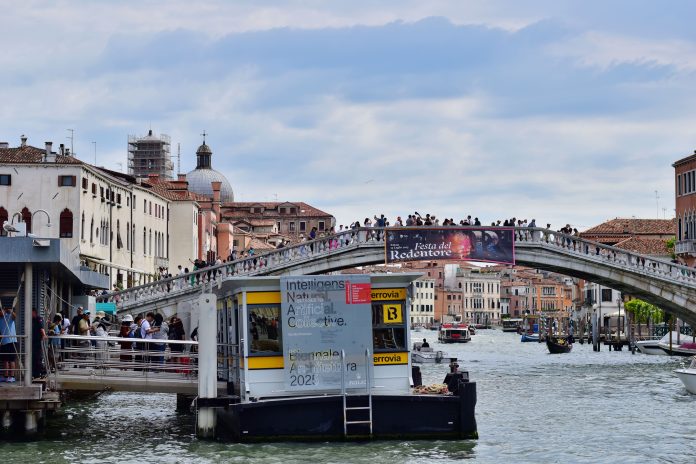 Eu contez Alina Șerban Veneția - Ponte dell Accademia in timpul Festivalului de Film