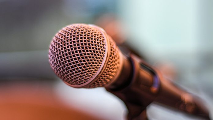 press microphones
