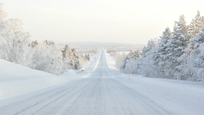 snow winter road